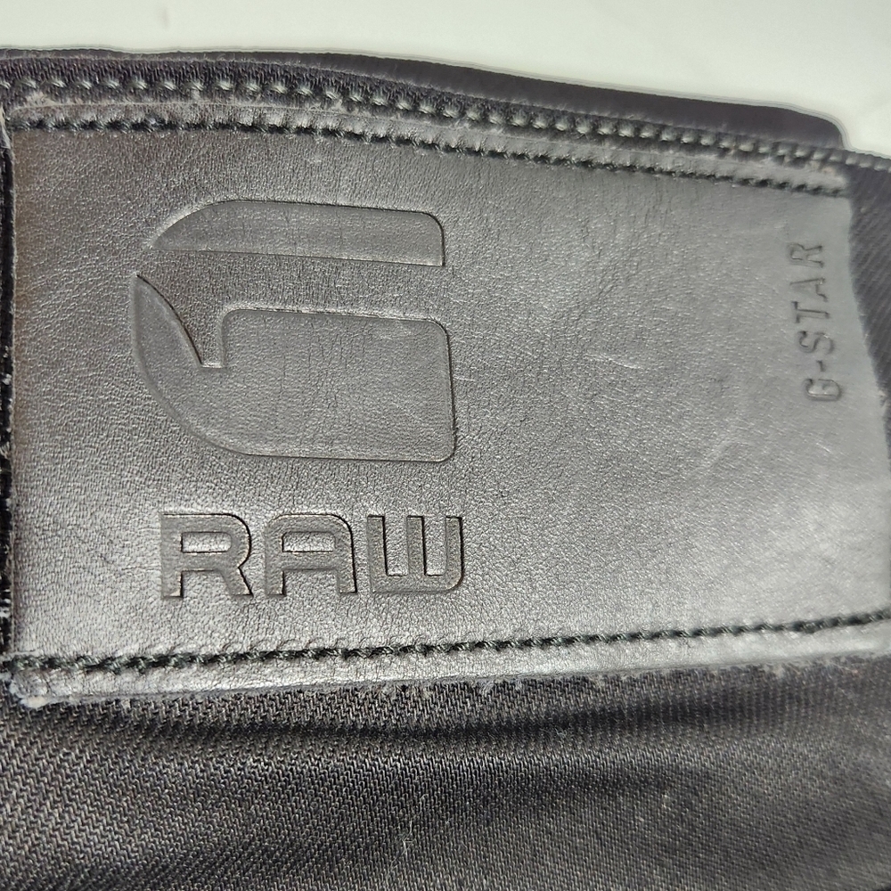 NWOT G-Star RAW 3301 Slim Black Button-up Youth Jeans (W24xL30) - Picture 8 of 16